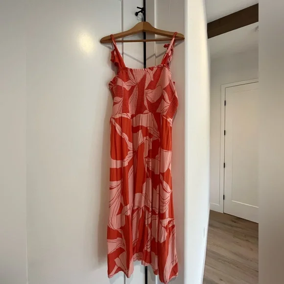 a new day Orange and Pink Midi Dress - Picture 3 of 3